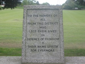 Stone war memorial &copy; K. Well 2009