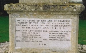 Wilbarston war memorial &copy; Wilbarston Parish Council, 2004
