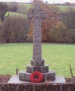 East Worlington war memorial after work © East Worlington Parish Council, 2008