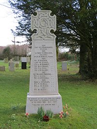 Mealsgate war memorial before grant works ©Allhallows PCC 2014