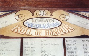 Victoria School, Newhaven war memorial &copy; WMT, 2002