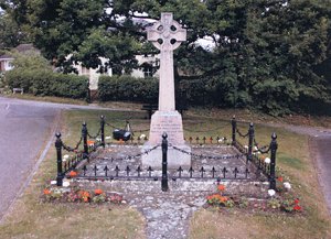 Bourn war memorial before conservation © Bourn Parish Council, 2010