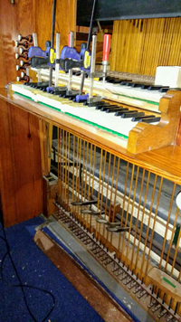 WM11234 Tenterden organ during works &copy; Tenterden Methodist Church 2019