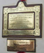 The memorial plaques © S J D Bush, 2010