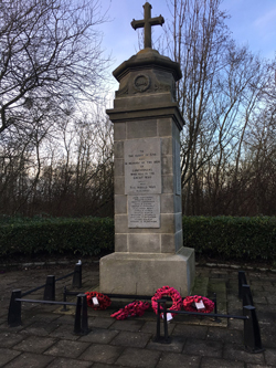 Lumphinnans war memorial after work &copy; Fife Council, 2018