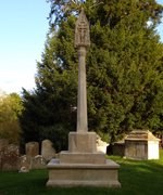 Stanton Harcourt war memorial after cleaning © Stanton Harcourt Parish Council, 2010