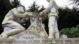West Hallam war memorial after stone consolidation &copy; West Hallam Parish Council, 2014
