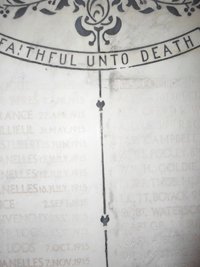 The memorial before grant works with previous inappropriate works © War Memorials Trust, 2014