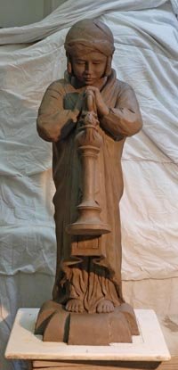 One of the maquettes produced for Todmorden war memorial © Paul Clarke, 2012