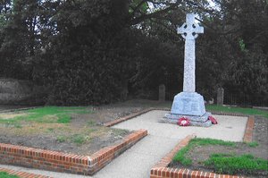 Aylsham memorial cross and new path after grant works © Aylsham Community Partnership, 2010