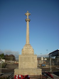 Consett war memorial cross after works © Durham County Council, 2015