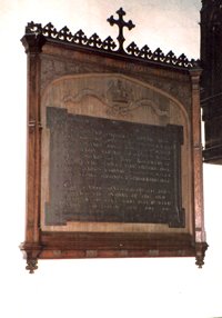 Acton Scott war memorial before work © C Blakeway, 2001