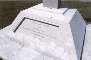 Calbourne war memorial after work © Calbourne Parish Council, 2008
