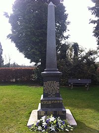 Stotfold war memorial after works ©Stotfold Town Council 2015