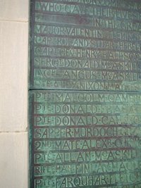 Glenelg war memorial sculpture © The Highland Council, 2009