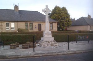 Dundonald war memorial after work © Dundonald Community Council, 2015