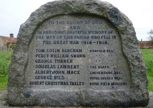 The lettering is legible after re-painting © Knapton Parish Council, 2010