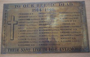 WM211 Southampton war memorial plaque before restoration &copy; War Memorials Trust, 2008