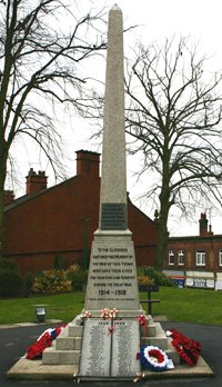 Belper war memorial obelisk © Peter Clarke, 2010