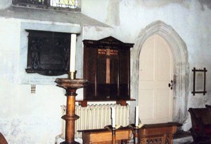 The memorial is now located in Holy Trinity Church © Terry Matson, 2011