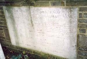 Markyate Roll of Honour war memorial before work © Markyate Parish Council, 2002