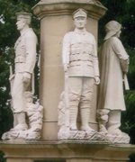 Builth Wells war memorial before work © Mr W S Richards, 2005