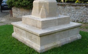 The base and inscriptions after cleaning © Stanton Harcourt Parish Council, 2010