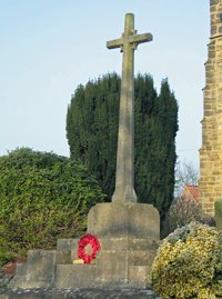 Husthwaite war memorial before work © Husthwaite PCC, 2008