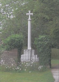 Mixbury war memorial after work  &copy; Mixbury PCC, 2015