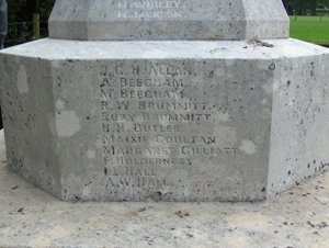 Lettering following cleaning and sharpening © Barry Dawson, 2011