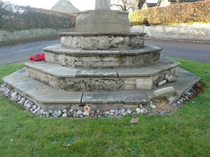 Apethorpe war memorial before cleaning and repair work &copy; Apethorpe Parish, 2015