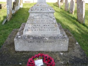 Bramfield war memorial cross © T Catesby, 2010