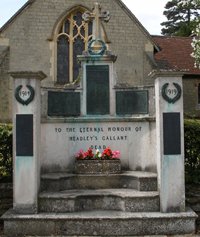 Headley memorial prior to cleaning &copy; Headley Parish Council, 2010