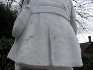 West Hallam war memorial before stone consolidation &copy; West Hallam Parish Council, 2014