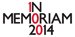 In Memoriam 2014 logo