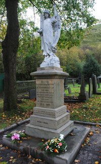 Cornholme war memorial after grant works © Dave Clay 2014