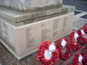 Consett war memorial cross after works © Durham County Council, 2015