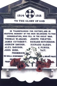 St James' United Reform Church war memorial plaques © St James' URC, 2007