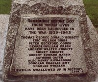 Orford Bridge war memorial after work © H A Lennox 2006