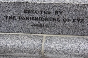 Eye war memorial after works ©Eye Parish Council 2014