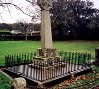 Praze-an-Beeble war memorial after work &copy; Crowan Parish Council, 2008