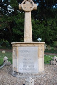 Little Stukeley war memorial after work © The Stukeley's Parish Council, 2008