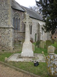 Wicklewood war memorial before work © Wicklewood Parish Council, 2014