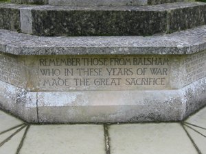 Balsham war memorial &copy; WMT 2007