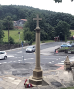 Harden war memorial cross cHarden Parish Council, 2017