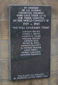 Churwell war memorial garden © P Bennett 2009