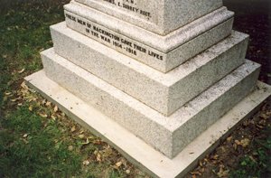 Nackington war memorial after work © Lower Hadres and Nackington PC 2003