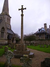 Lower Benefield war memorial cross © D. S. Kenyon, 2010