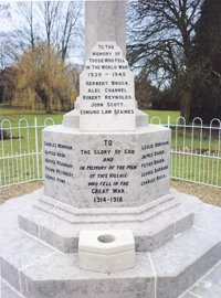 Inscriptions after conservation work © Rayne Parish Council, 2010