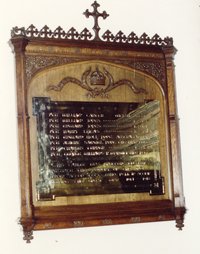 Acton Scott war memorial after work © C Blakeway, 2001
